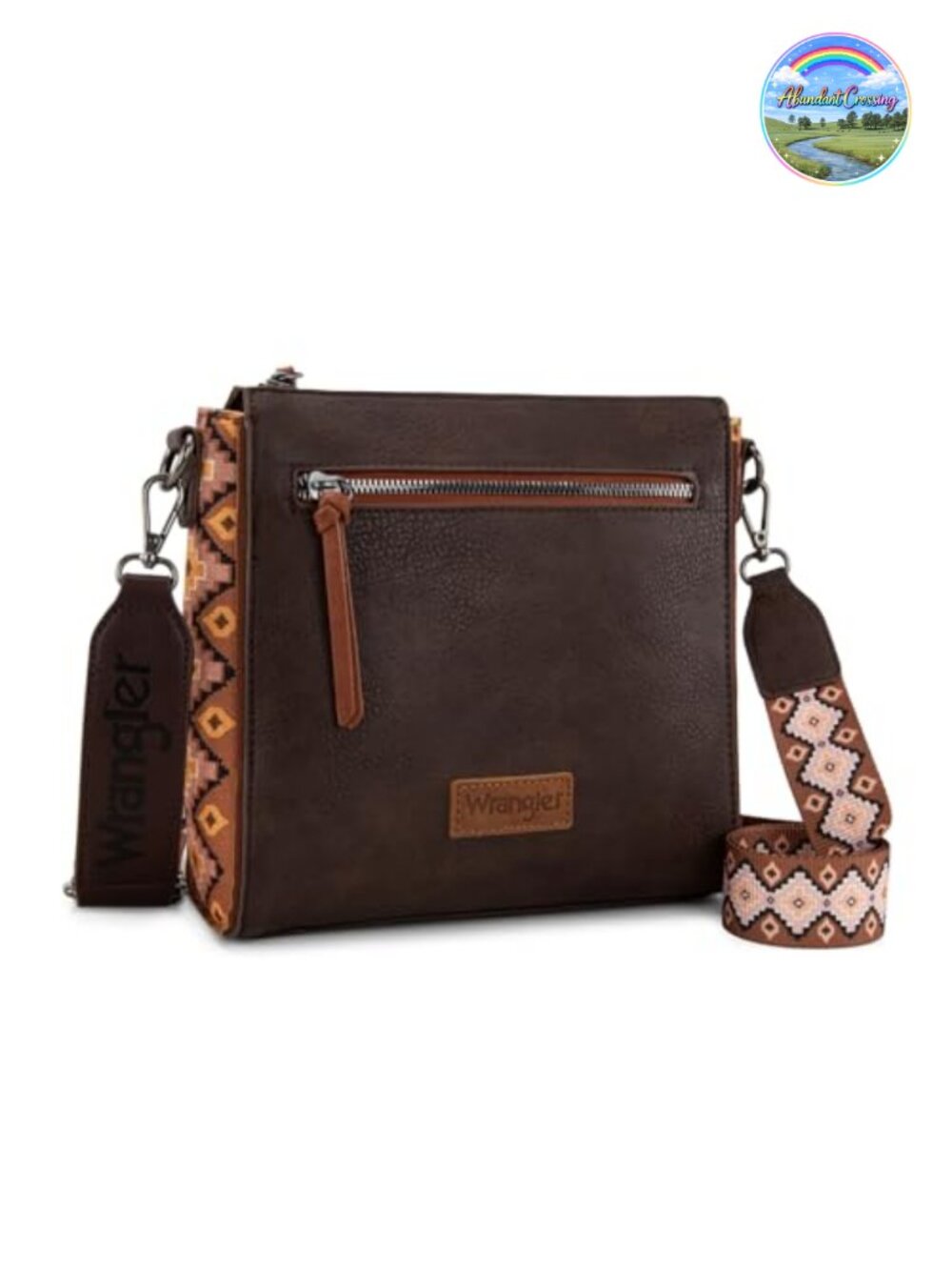 Western Aztec Crossbody Bag PU Leather Shoulder Bag Handbag